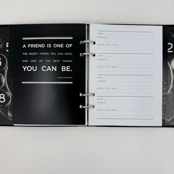 Galison New York Address Book and 3 Packs of Refill Pages Black Telephone Desk - Picture 3 of 7